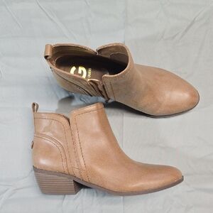 G by Guess Tan Ankle Booties